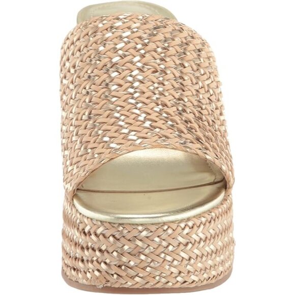 Nine West Women's Everie Woven High Platform Wedge Sandals - Picture 2 of 7